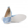 Ballerines femme 687 bleu nacré