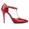 Sandales femme 1237 vernis rouge