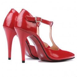 Sandales femme 1237 vernis rouge