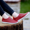 Mocassins femme 688 rouge