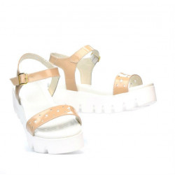 Sandales femme 5034 vernis nude