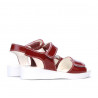 Sandales enfants 532 verni bordeaux