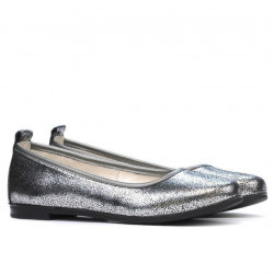 Ballerines femme 687 argent nacré