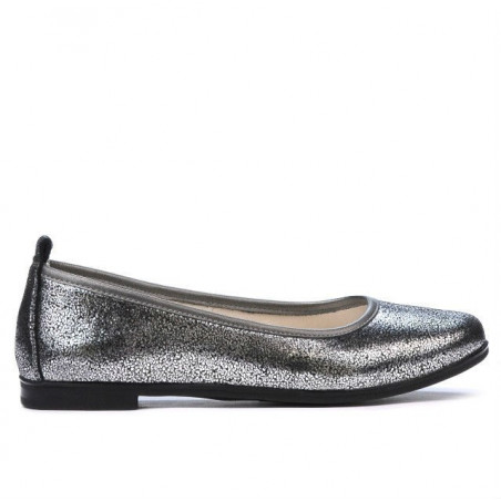 Ballerines femme 687 argent nacré