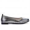 Ballerines femme 687 argent nacré