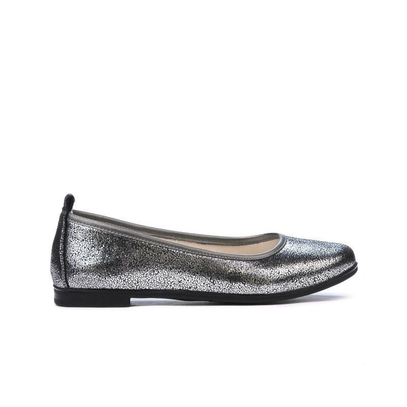 Ballerines femme 687 argent nacré