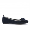 Ballerines femme 638 indigo velours