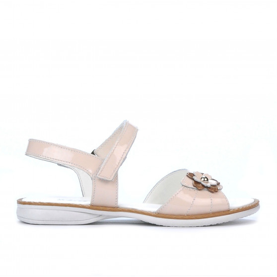 Sandales enfants 524 vernis nude
