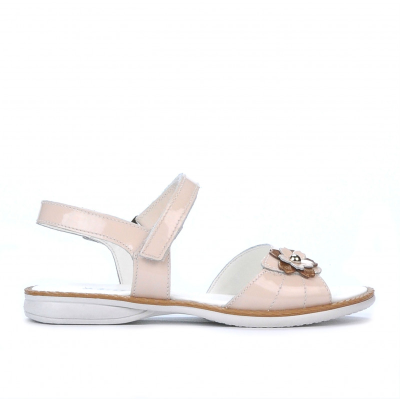 Sandales enfants 524 vernis nude