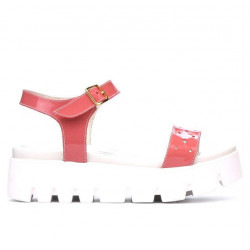 Sandales femme 5034 vernis rose