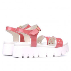 Sandales femme 5034 vernis rose