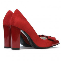 Chaussures élégantes femme 1262 rouge antilope combiné
