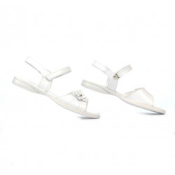 Sandales enfants 524 vernis blanc