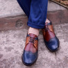 Chaussures décontractées / élégantes hommes 874 indigo+marron