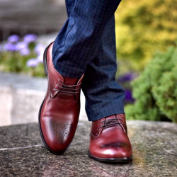 Chaussures élégantes hommes 828-1 à marron lifestyle