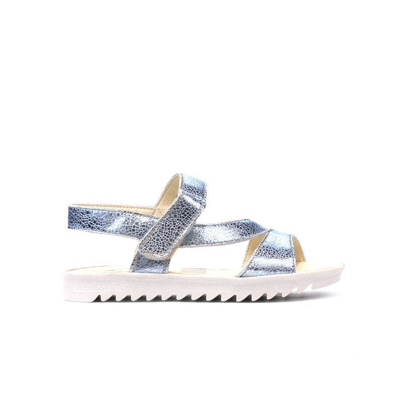 Sandales enfants 525 bleu argenté