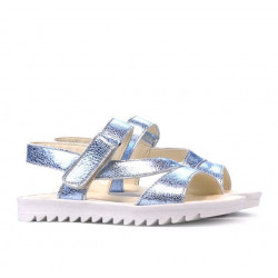 Sandales enfants 525 bleu argenté
