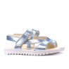 Sandales enfants 525 bleu argenté