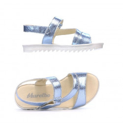 Sandales enfants 525 bleu argenté