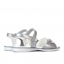 Sandales enfants 524 vernis gris