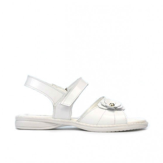 Sandales enfants petits 55c laque blanc Sandales enfants petits 55c laque blanc