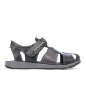 Sandales enfants 324 noir+gris