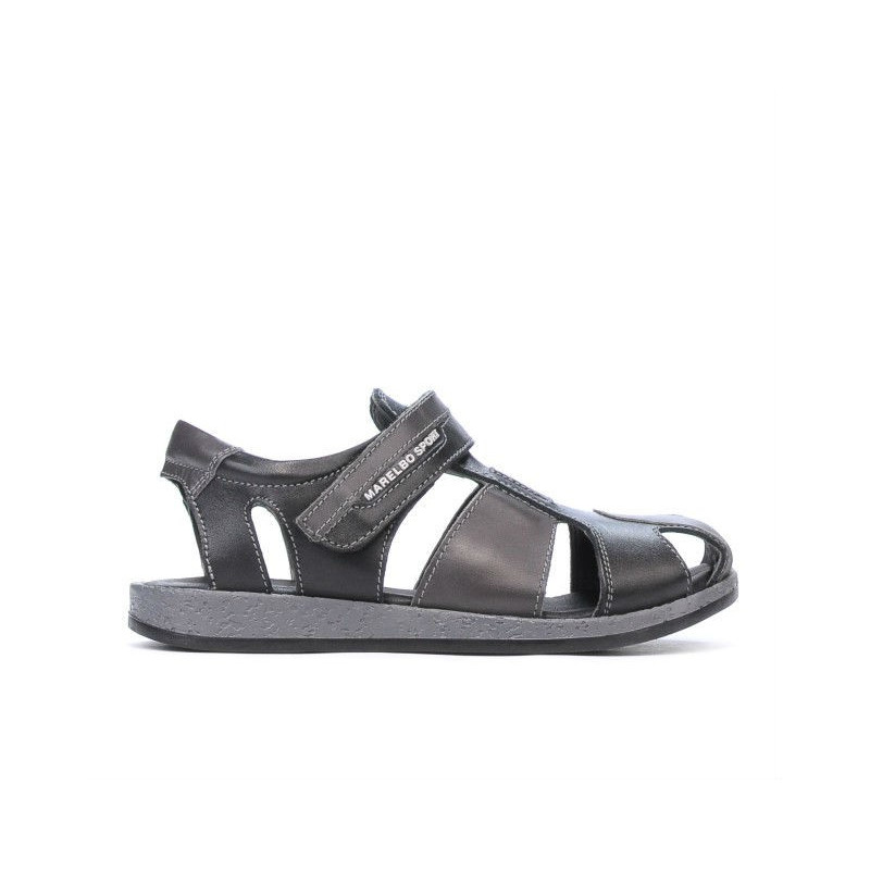 Sandales enfants 324 noir+gris