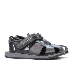 Sandales enfants 324 noir+gris