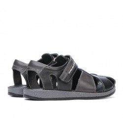 Sandales enfants 324 noir+gris