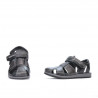 Sandales enfants 324 noir+gris