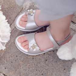 Sandales enfants 524 vernis gris