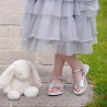 Sandales enfants 524 vernis gris