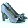 Chaussures élégantes femme 1226 vernis violet clair + noir