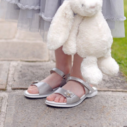 Sandales enfants 524 vernis gris lifestyle