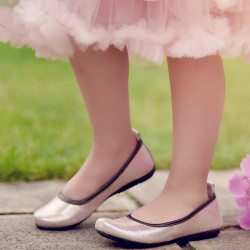 Chaussures enfants 100 poudre nacré