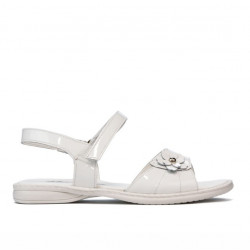 Sandales enfants 524 vernis blanc