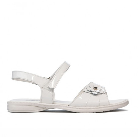 Sandales enfants 524 vernis blanc