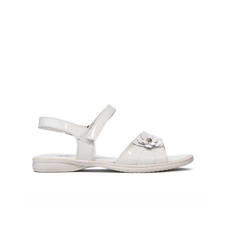 Sandales enfants 524 vernis blanc