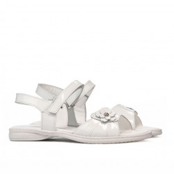 Sandales enfants 524 vernis blanc