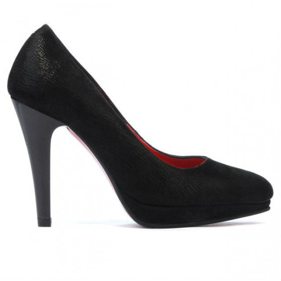 Chaussures élégantes femme 1233 noir satiné Chaussures élégantes femme 1233 noir satiné