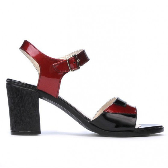 Sandales femme 5042 bordeaux+noir Sandales femme 5042 bordeaux+noir
