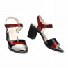 Sandales femme 5042 bordeaux+noir
