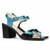 Sandales femme 5042 bleu+noir