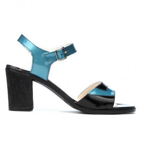 Sandales femme 5042 bleu+noir
