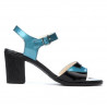 Sandales femme 5042 bleu+noir