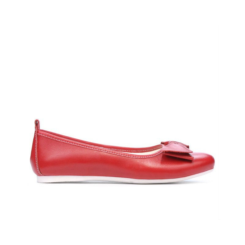 Ballerines femme 638 rouge