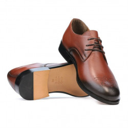 Chaussures élégantes hommes 878 en cognac