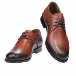 Chaussures élégantes hommes 878 en cognac