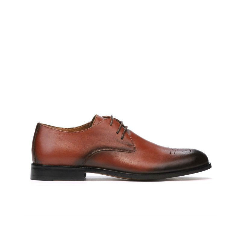 Chaussures élégantes hommes 878 en cognac
