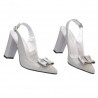 Sandales femme 1267 gris antilope combiné